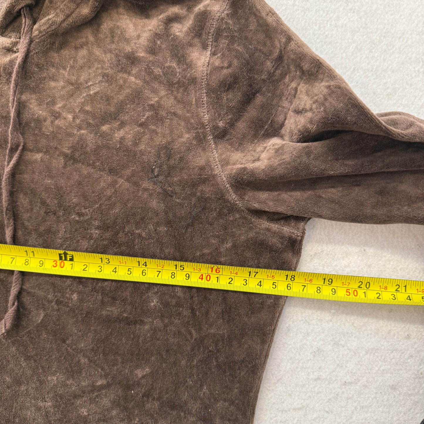 Vintage Juicy Couture Women's Brown Velour Full Zip Hoodie Loungewear Y2K Size S