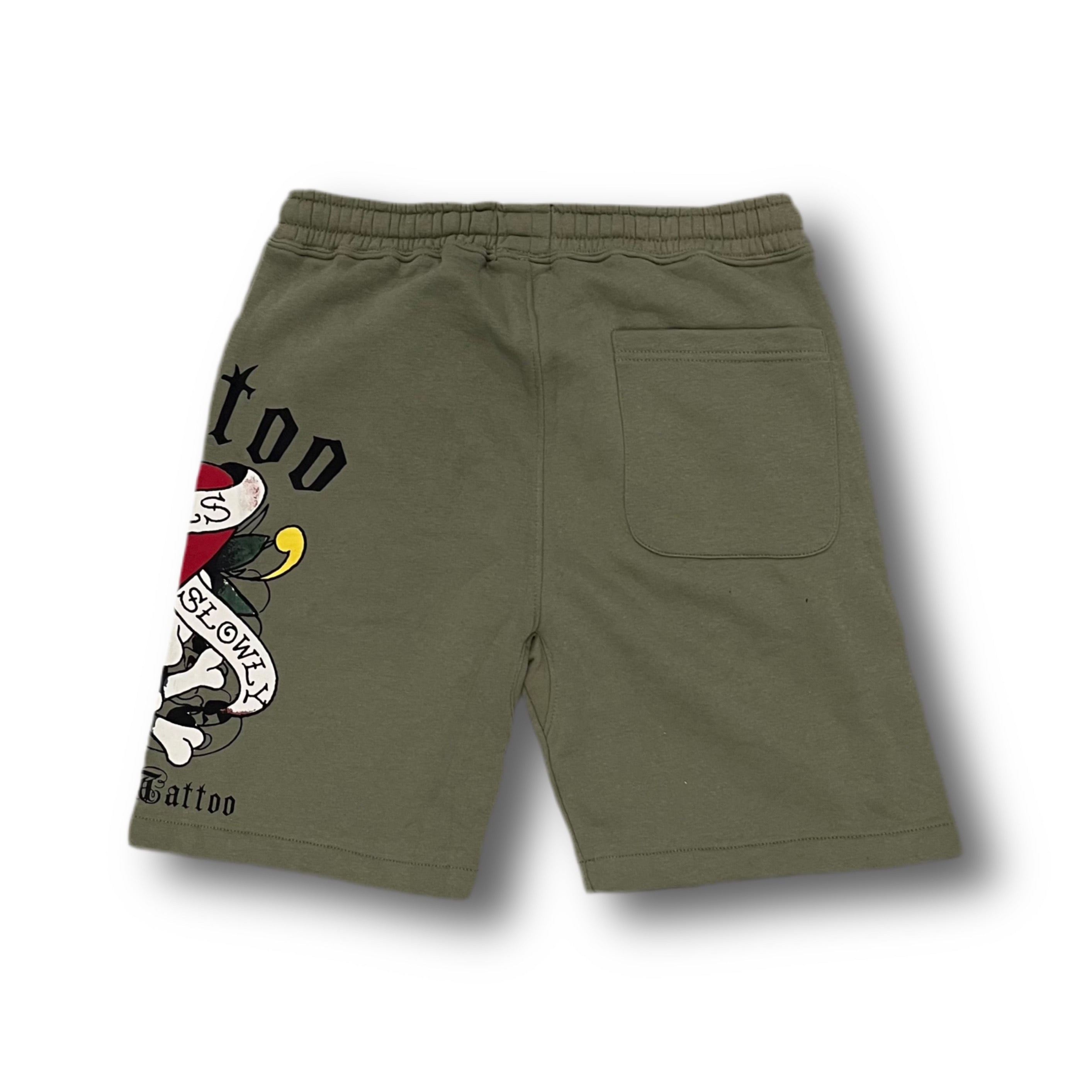 ED HARDY “LKS Skull” SAGE SHORTS