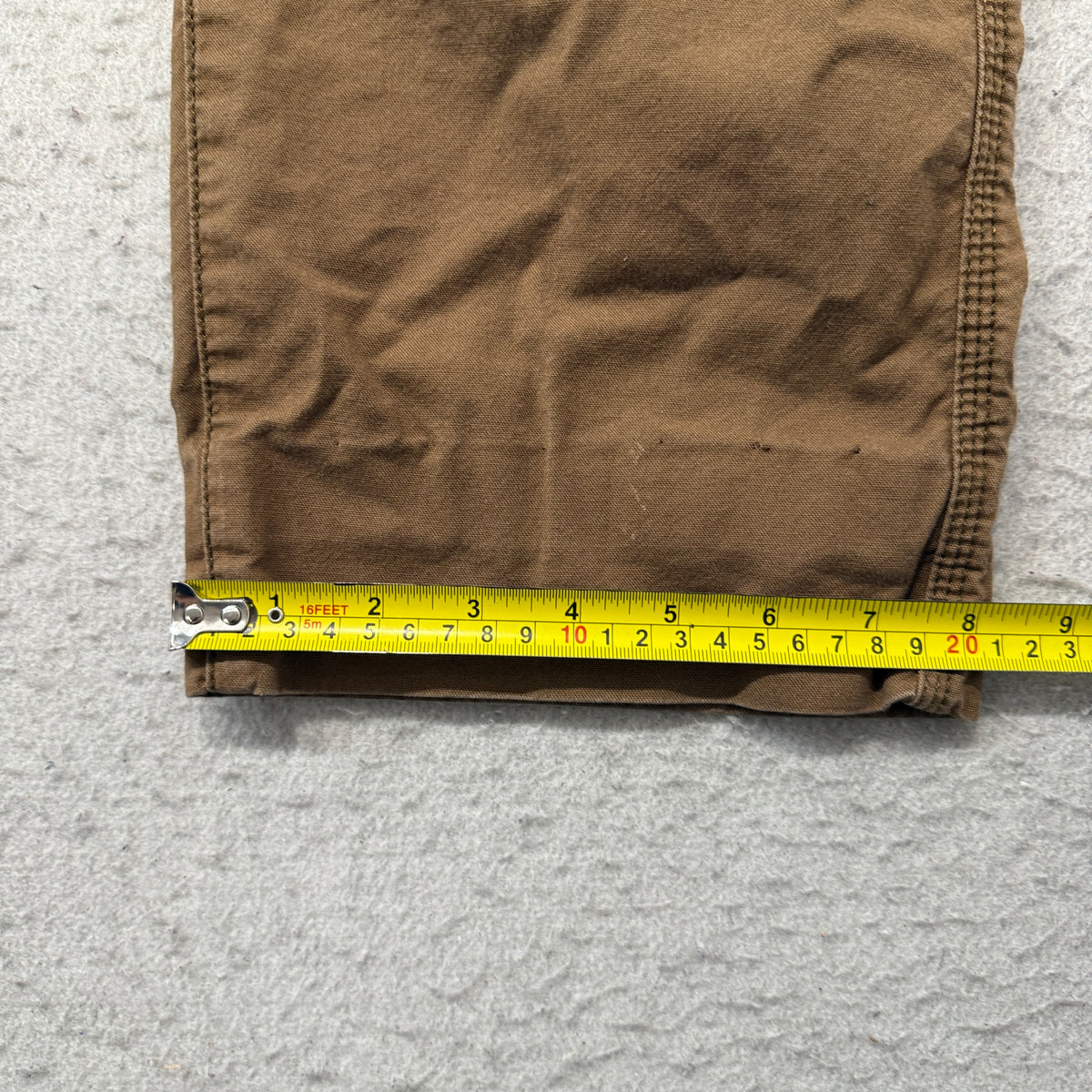 L.L.Bean Belted Canvas Pants Men's Brown Utility Zip Pocket Outdoor Size 38x29 photo 6