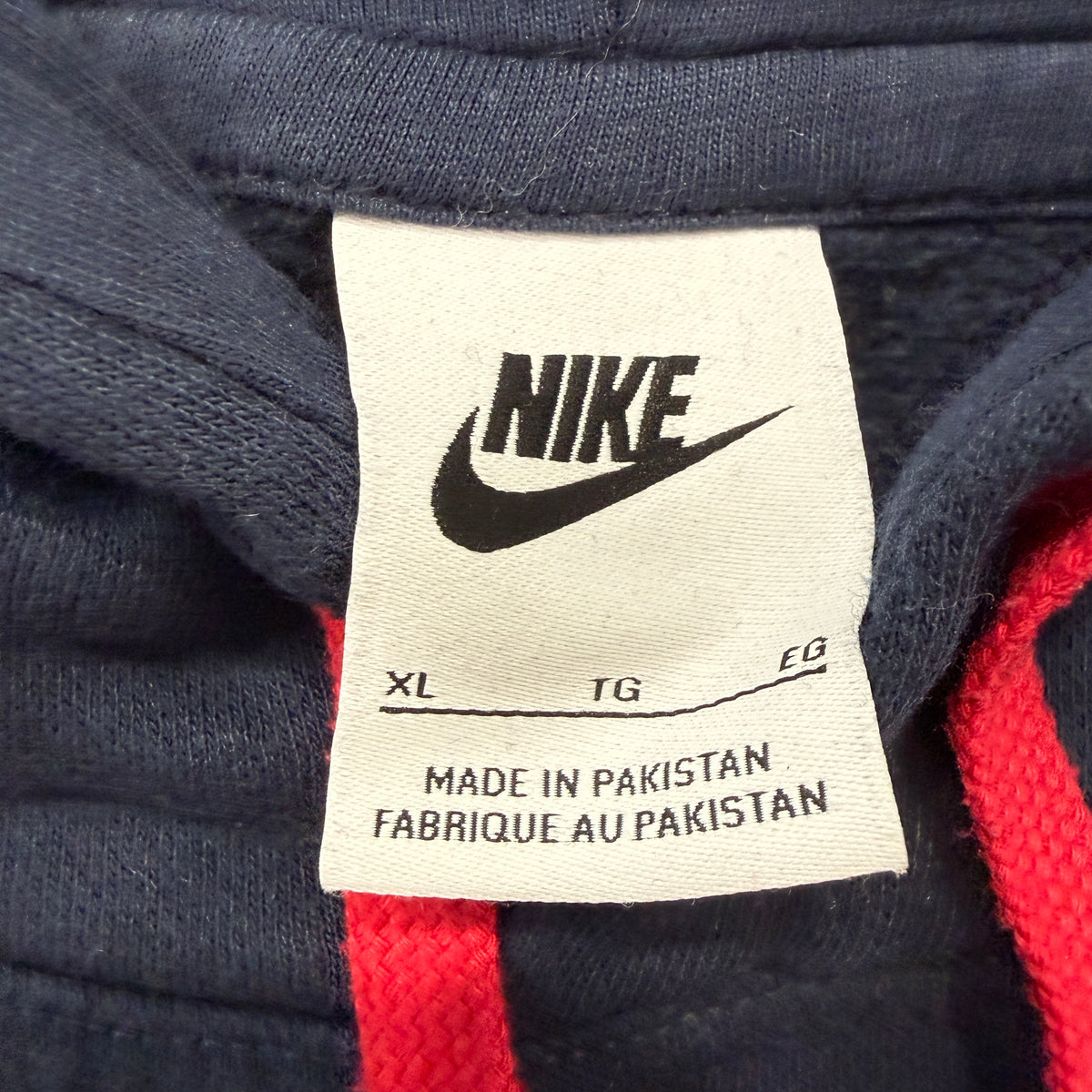 Nike Sportswear Just Do It Navy Pullover Hoodie Size XL photo 3