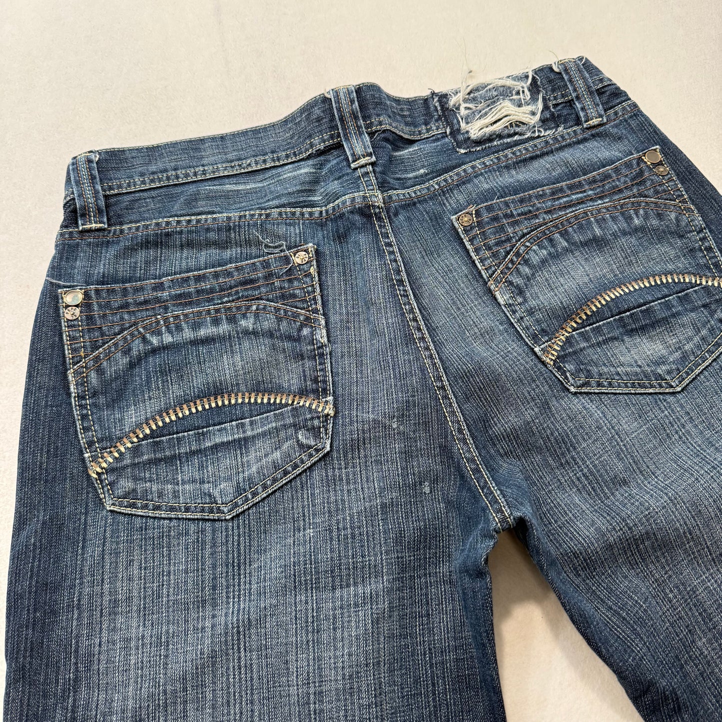 Pepe Jeans dark denim straight leg vintage-style cotton jeans size 36x33 - Clean Curriculums 