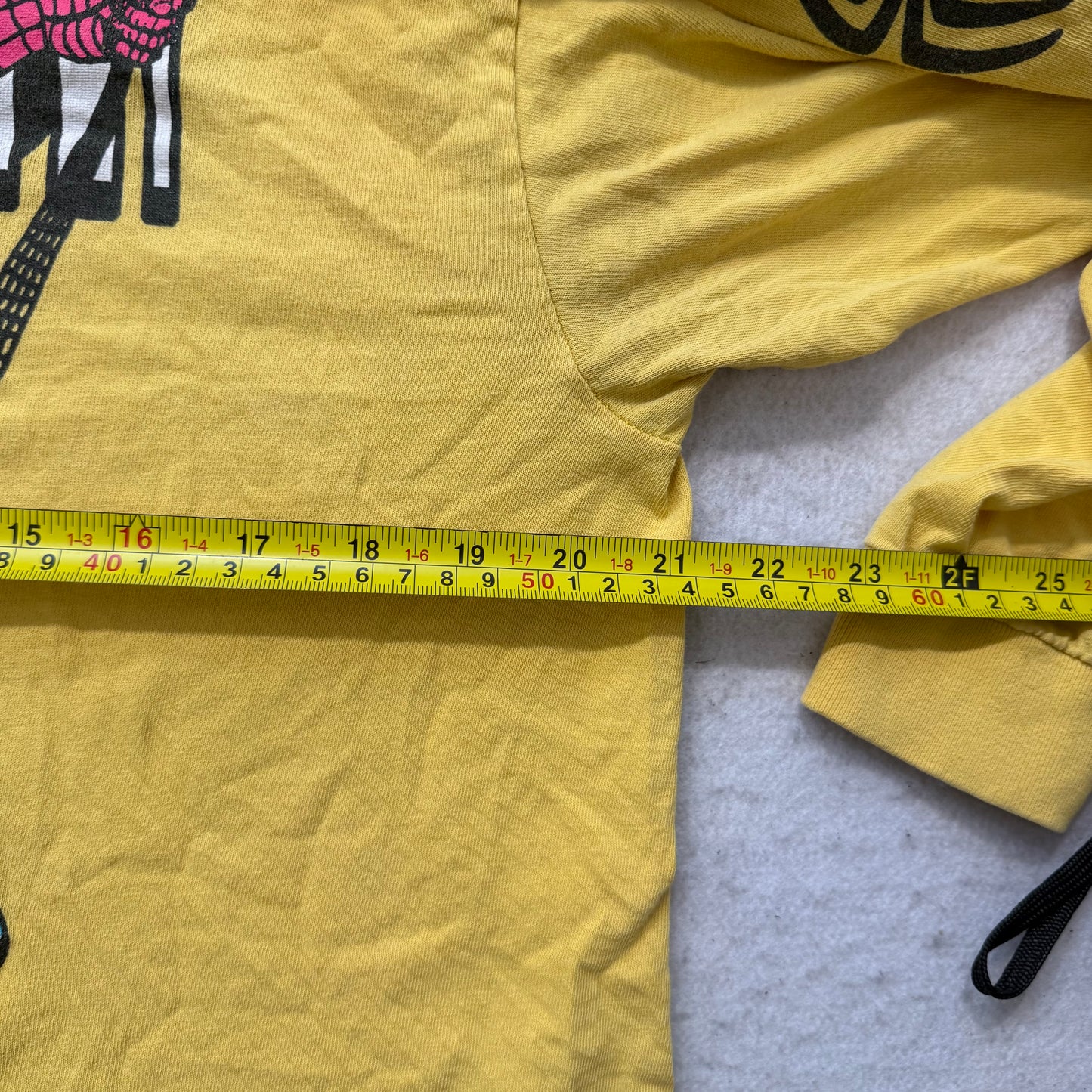 Marvel Men's Mustard Yellow Cotton T-Shirt Amazing Spider-Man Graphic Tee Size L