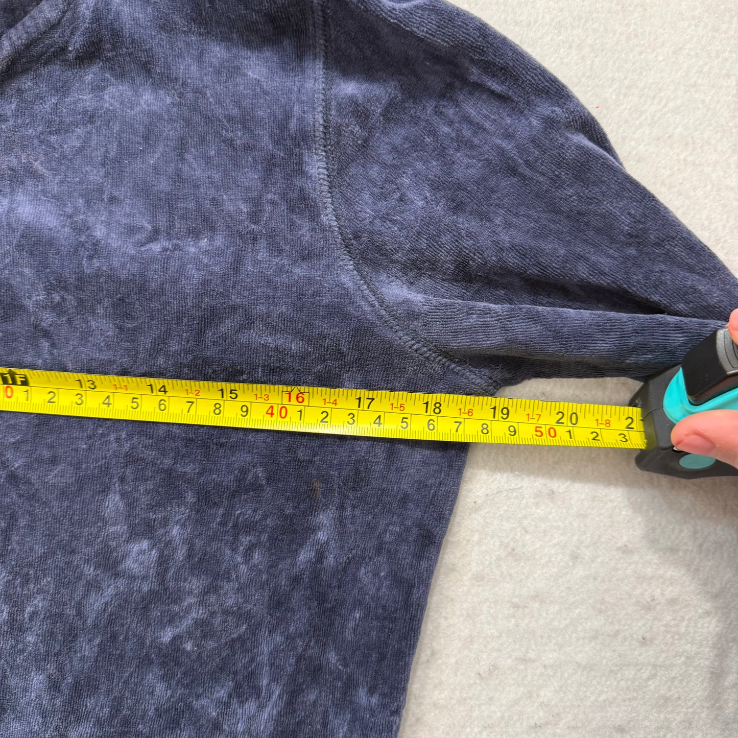 Juicy Couture Navy Blue Velour Tracksuit Set Zip Up Hoodie & Flared Pant Size S