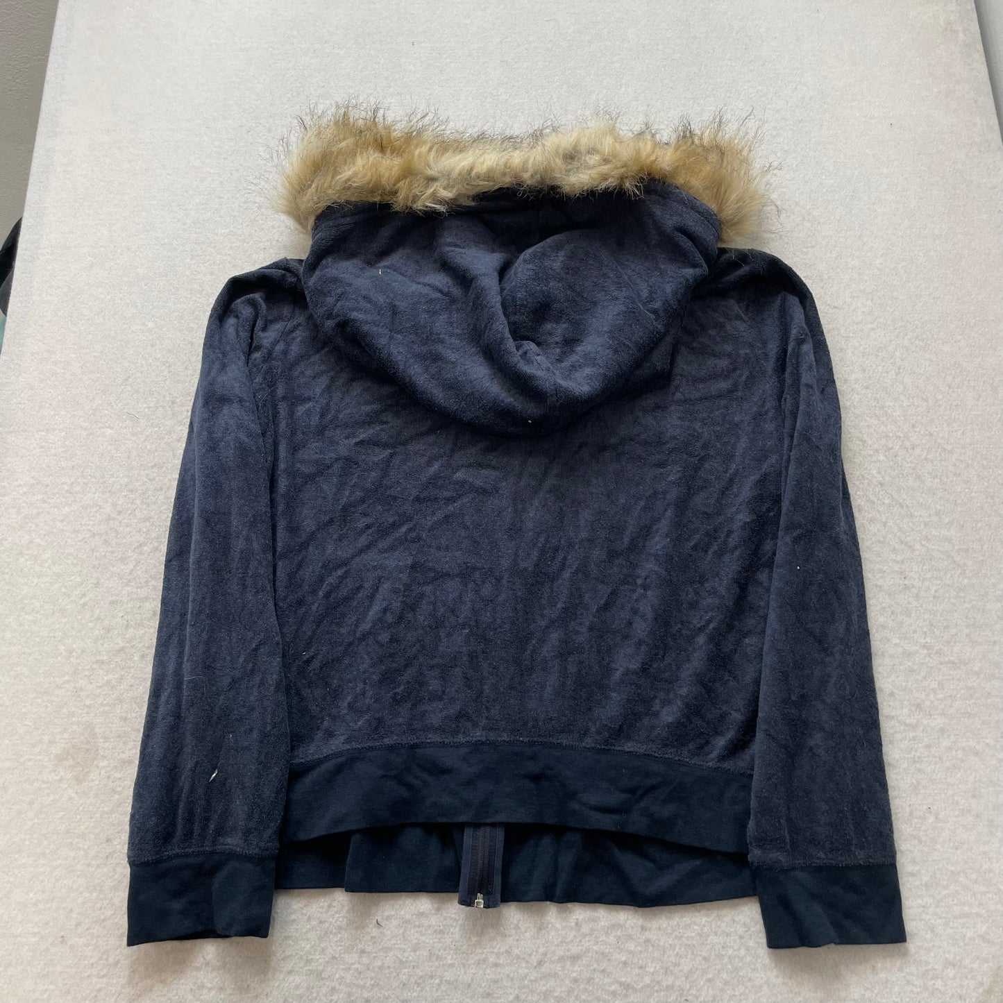 . Terry cloth fur hoodie