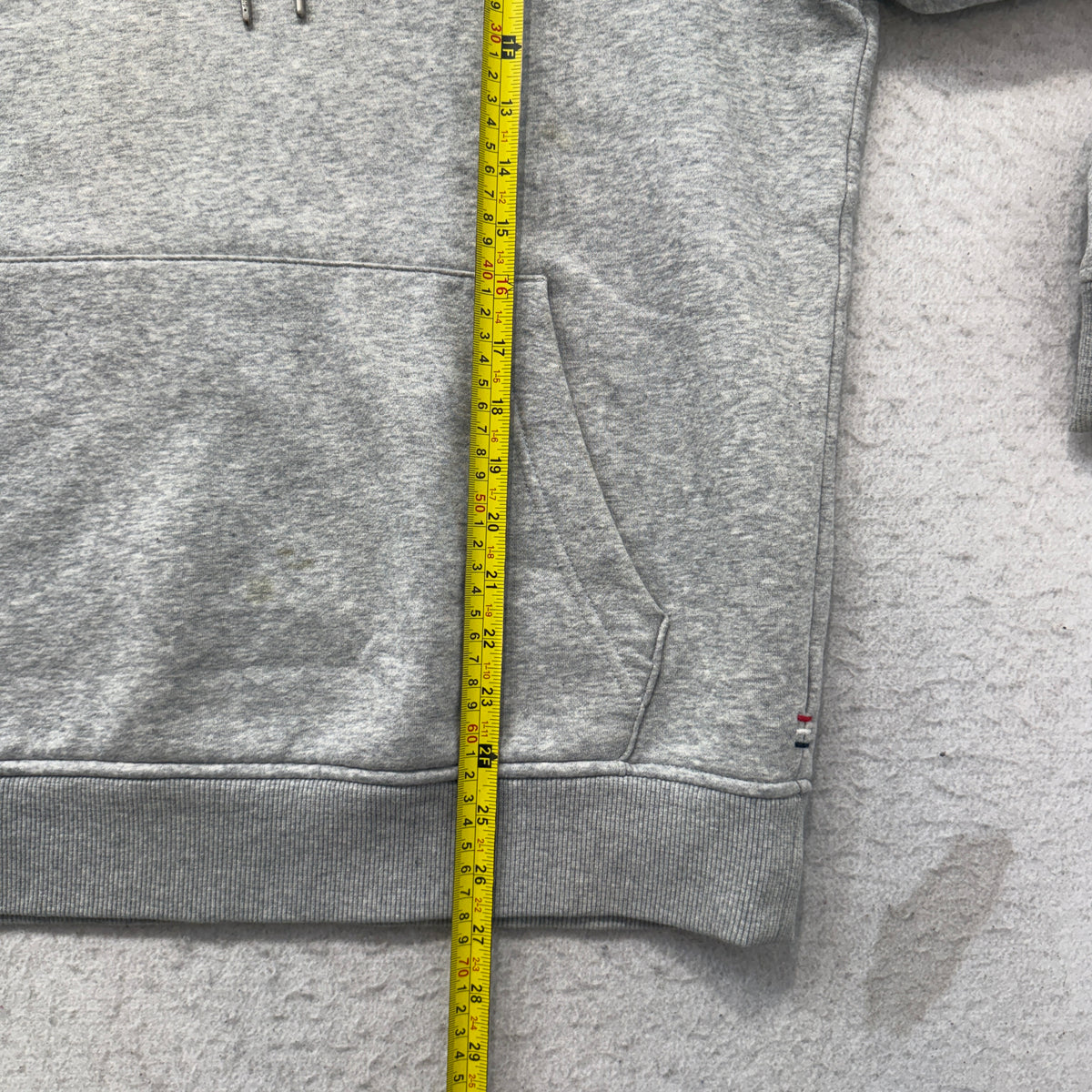 Tommy Jeans Grey Logo Pullover Hoodie Size M photo 5