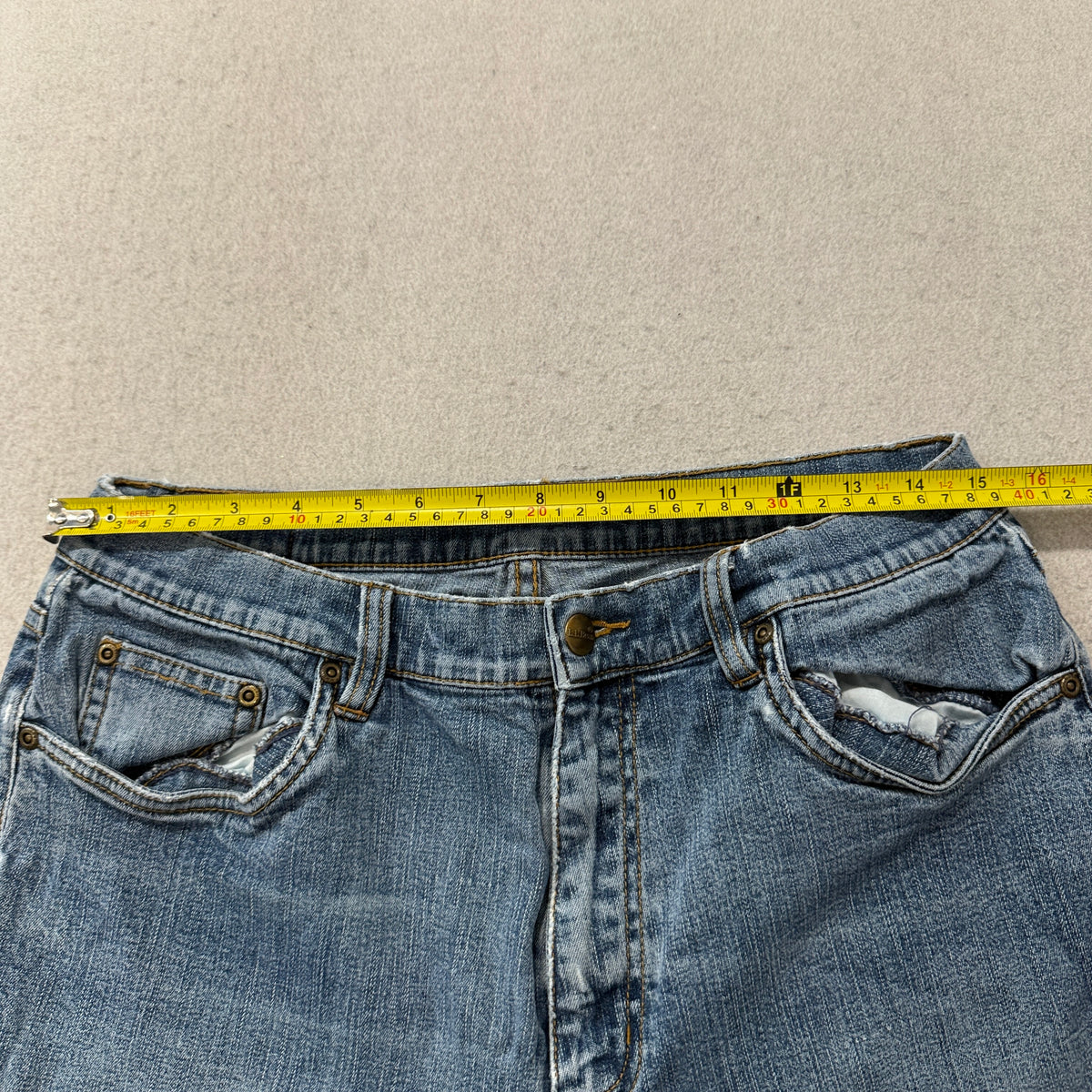 L.L.Bean Womens Medium Wash Boot Cut Jeans Size 14 photo 4