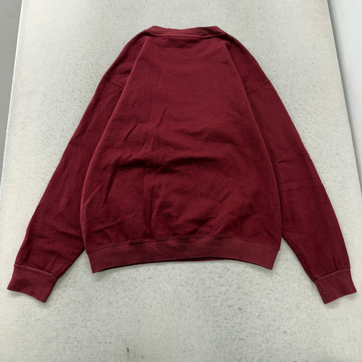 Murina Heavyweight Maroon Blank Crewneck Sweatshirt USA Size XL photo 2