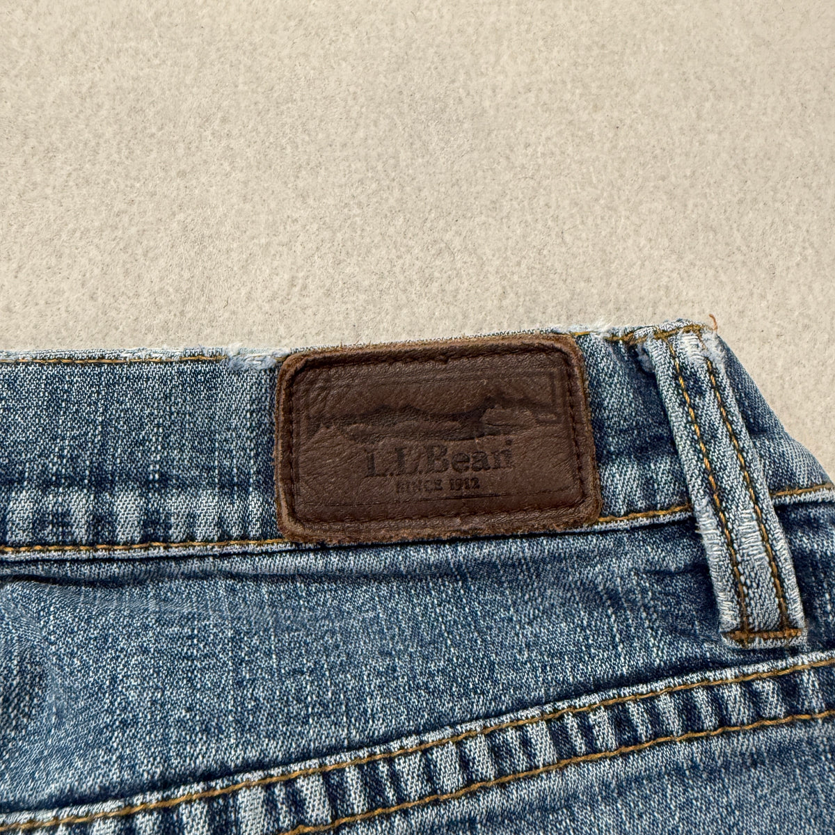 L.L.Bean Womens Medium Wash Boot Cut Jeans Size 14 photo 7