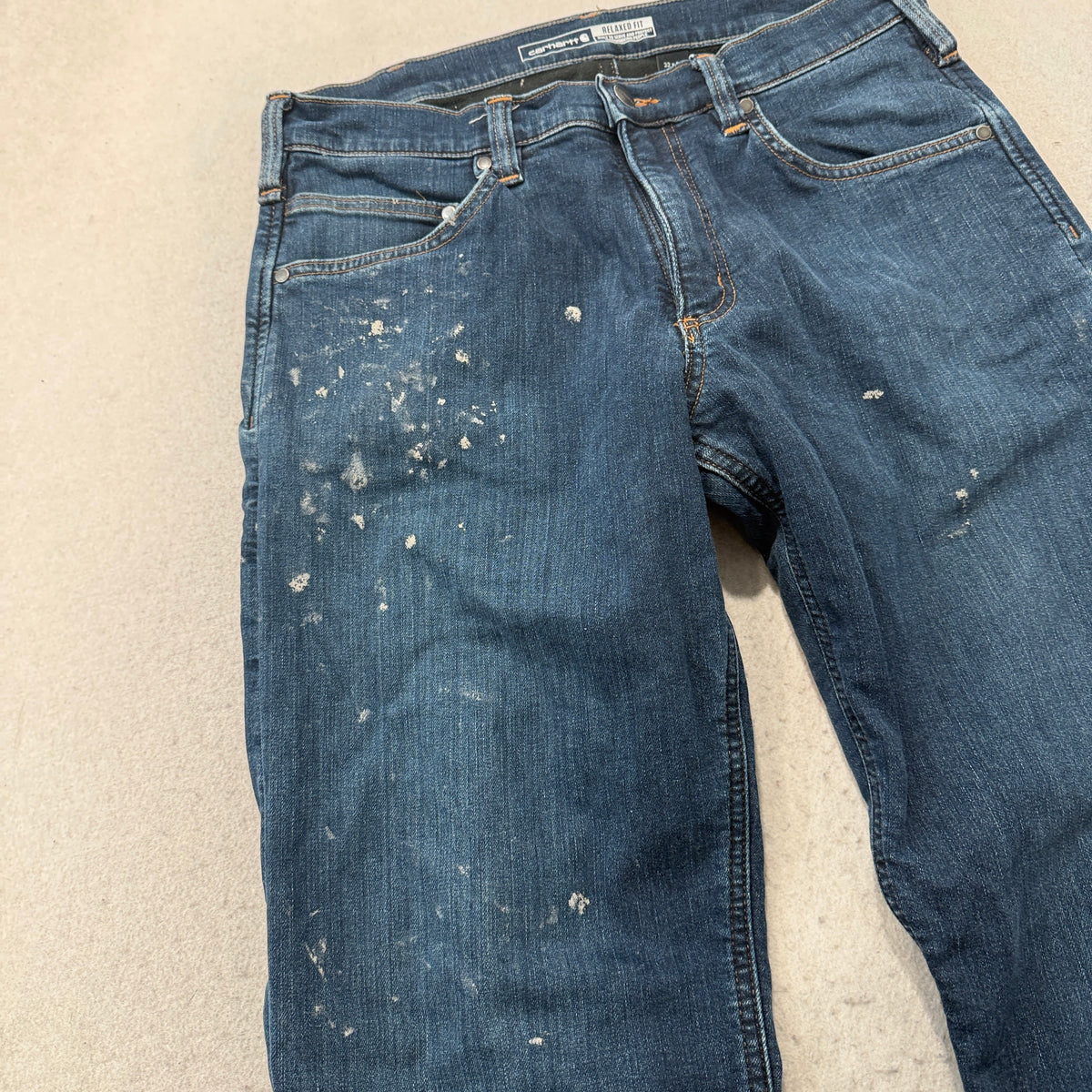 Carhartt Relaxed Fit Fleece Lined Jeans Size 32x34 photo 8