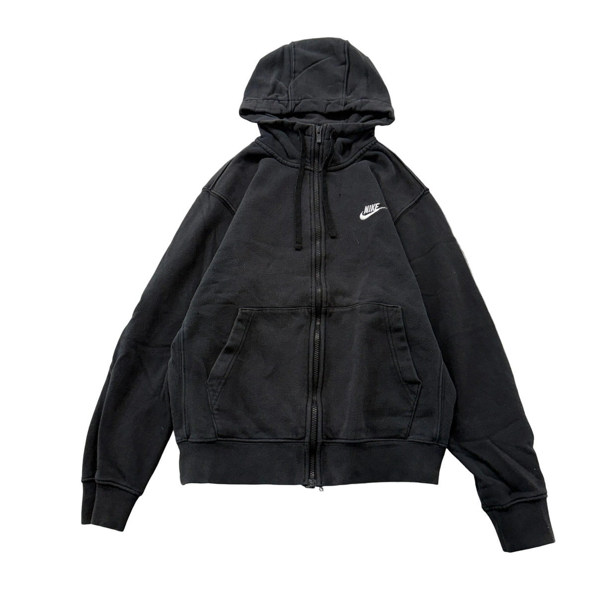 Nike Club Black Full Zip Hoodie Size S photo 1