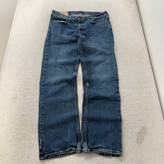 Hollister Medium Wash Straight Jeans Size 32x30 photo 1