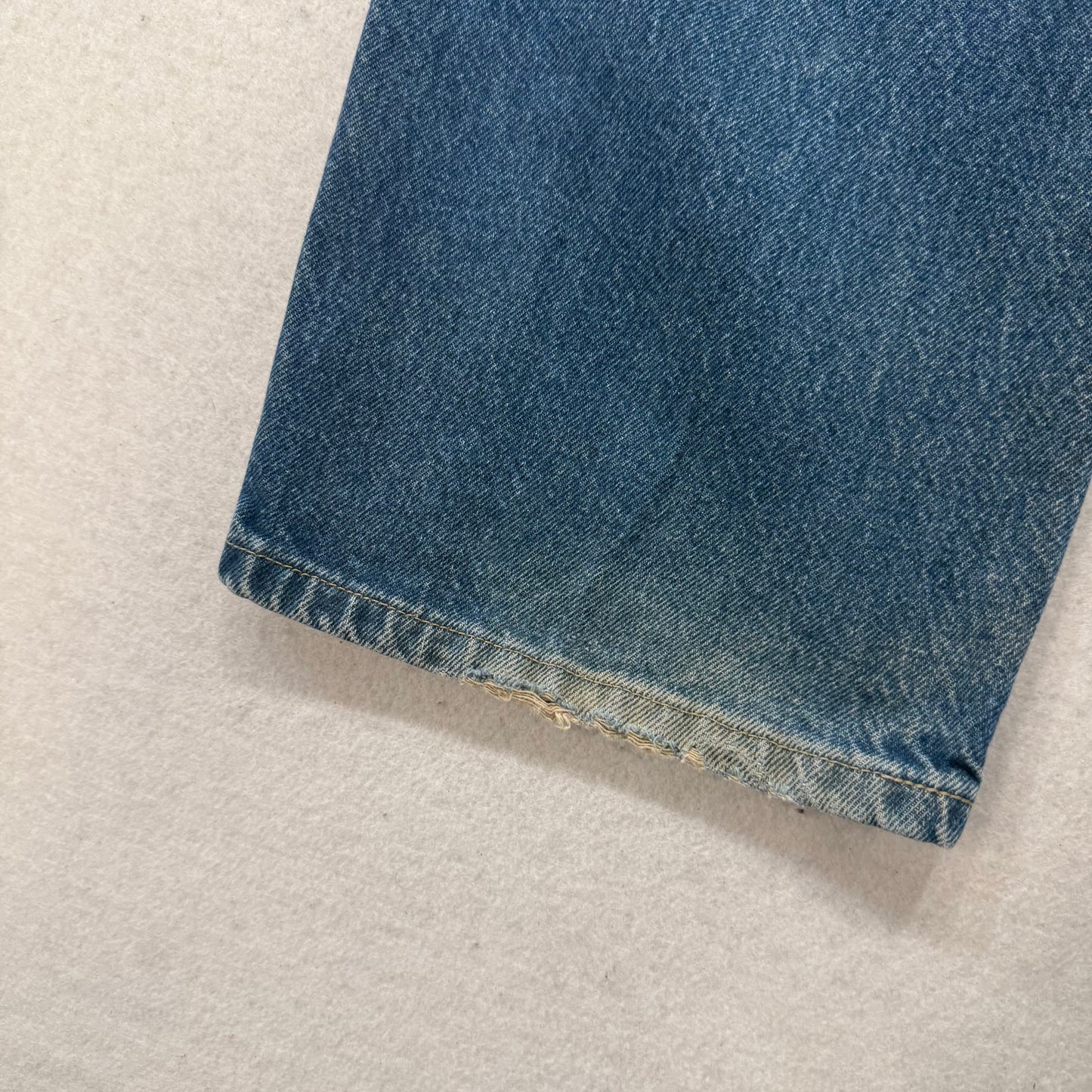 Dickies Men's Medium Blue Denim Wide Leg Carpenter Jeans Utility Pockets Size 38