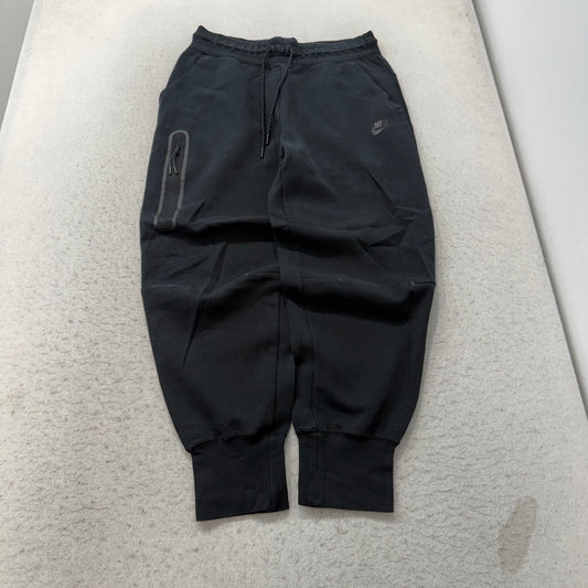 Nike Tech Fleece Jogger Pants Men's Black Zip Pocket Tapered Cuffed Size M photo 1