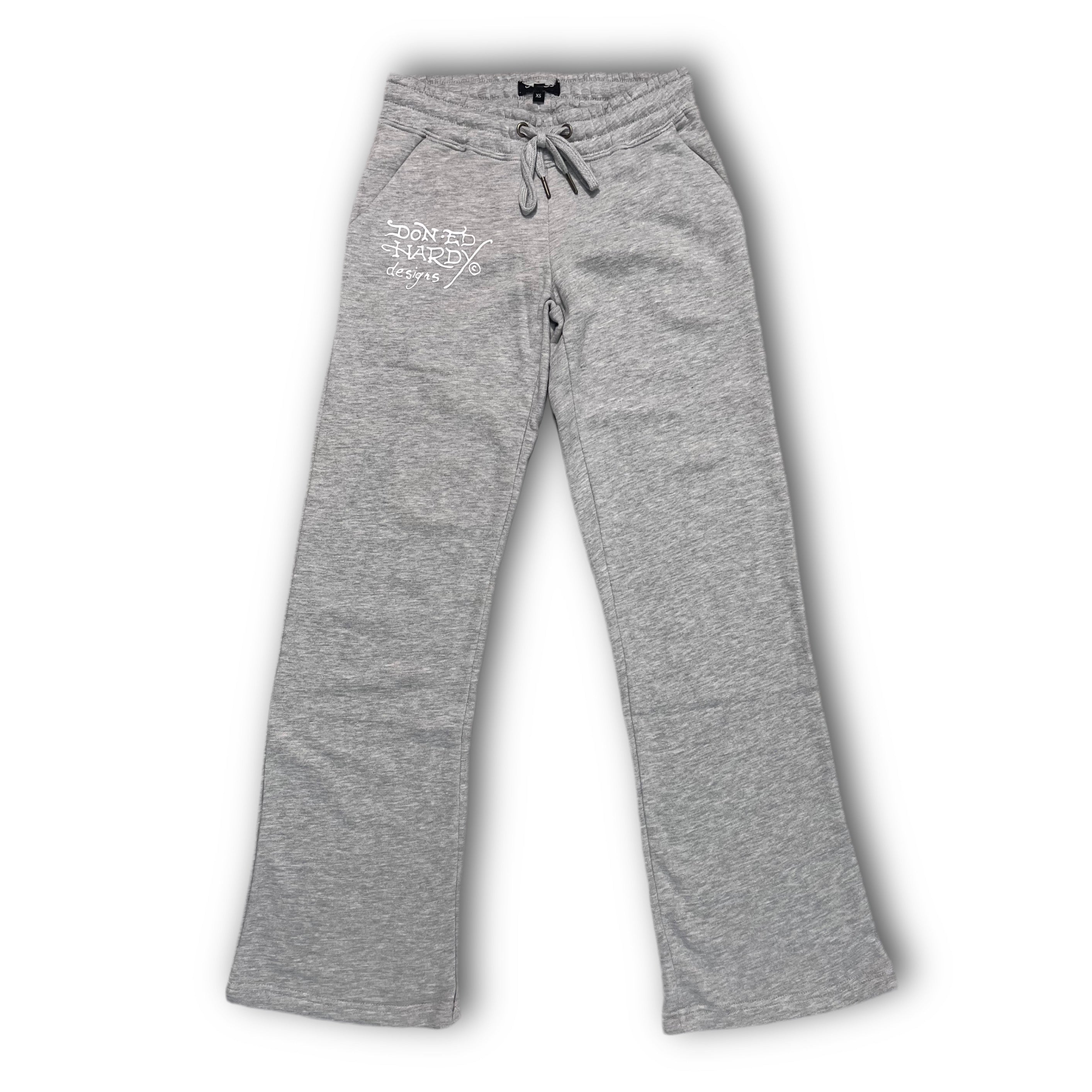 ED HARDY “Tiger Roar” GREY FLARE PANTS