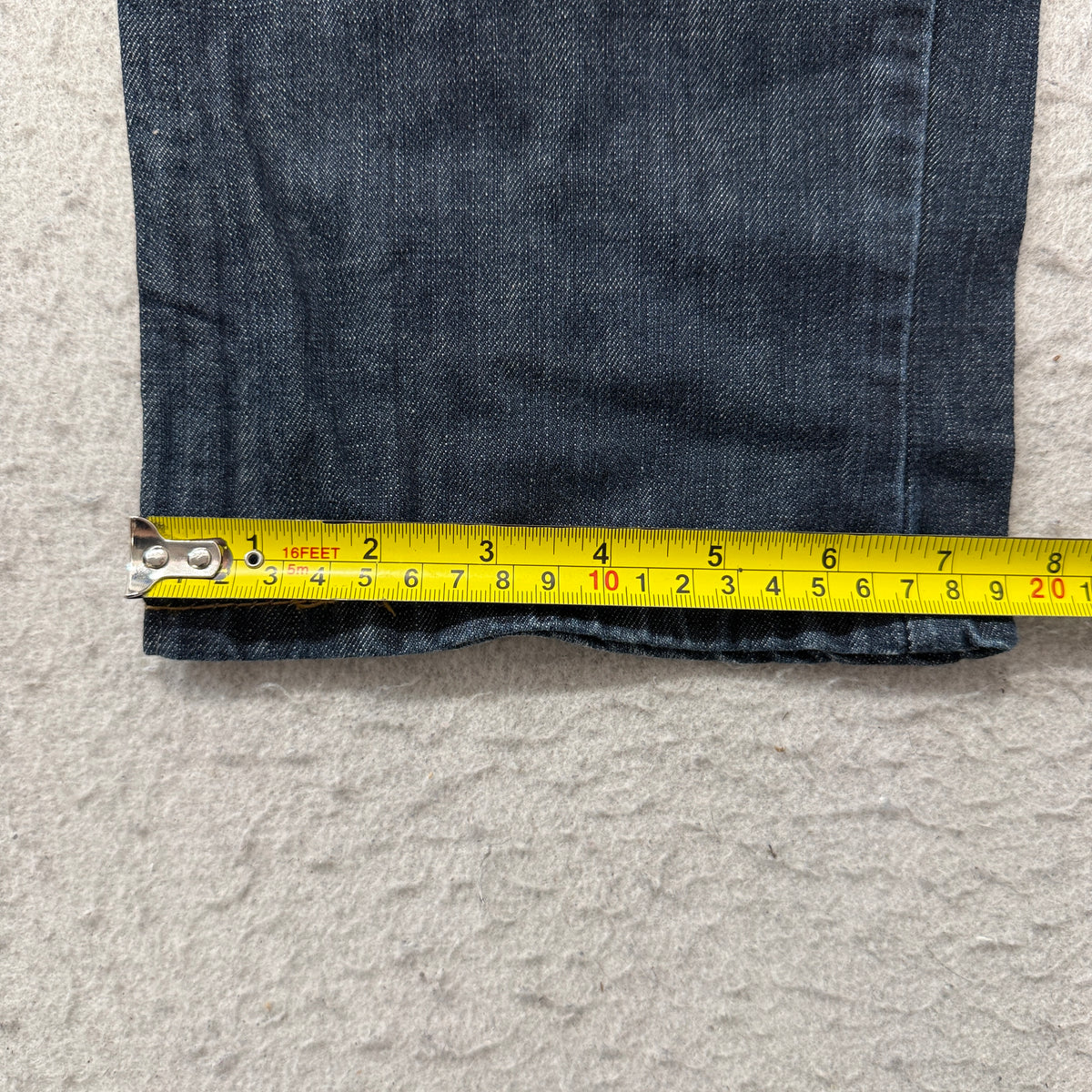 Levi's 514 Straight Jeans Boys Dark Wash Blue Denim Five Pocket Size 18 photo 6