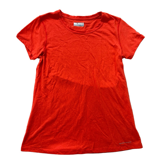 Columbia Omni-Wick orange athletic tee front
