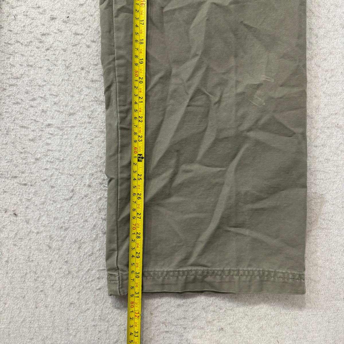 Columbia Outdoor Pants Men's Olive Khaki Cotton Canvas Relaxed Hiking Size 40x32 photo 5