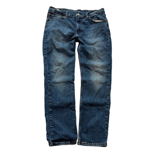 Levi's 511 Mens Blue Straight-Fit Denim Jeans 5-Pocket Classic Logo Size W36xL30