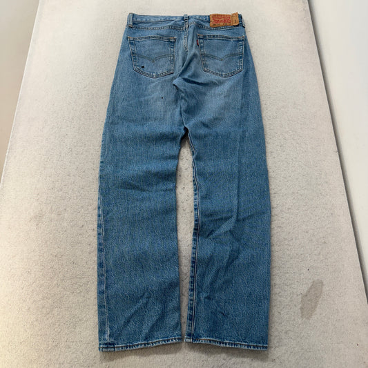Levis 501 93 Straight Light Wash Jeans Size 30x32 photo 2