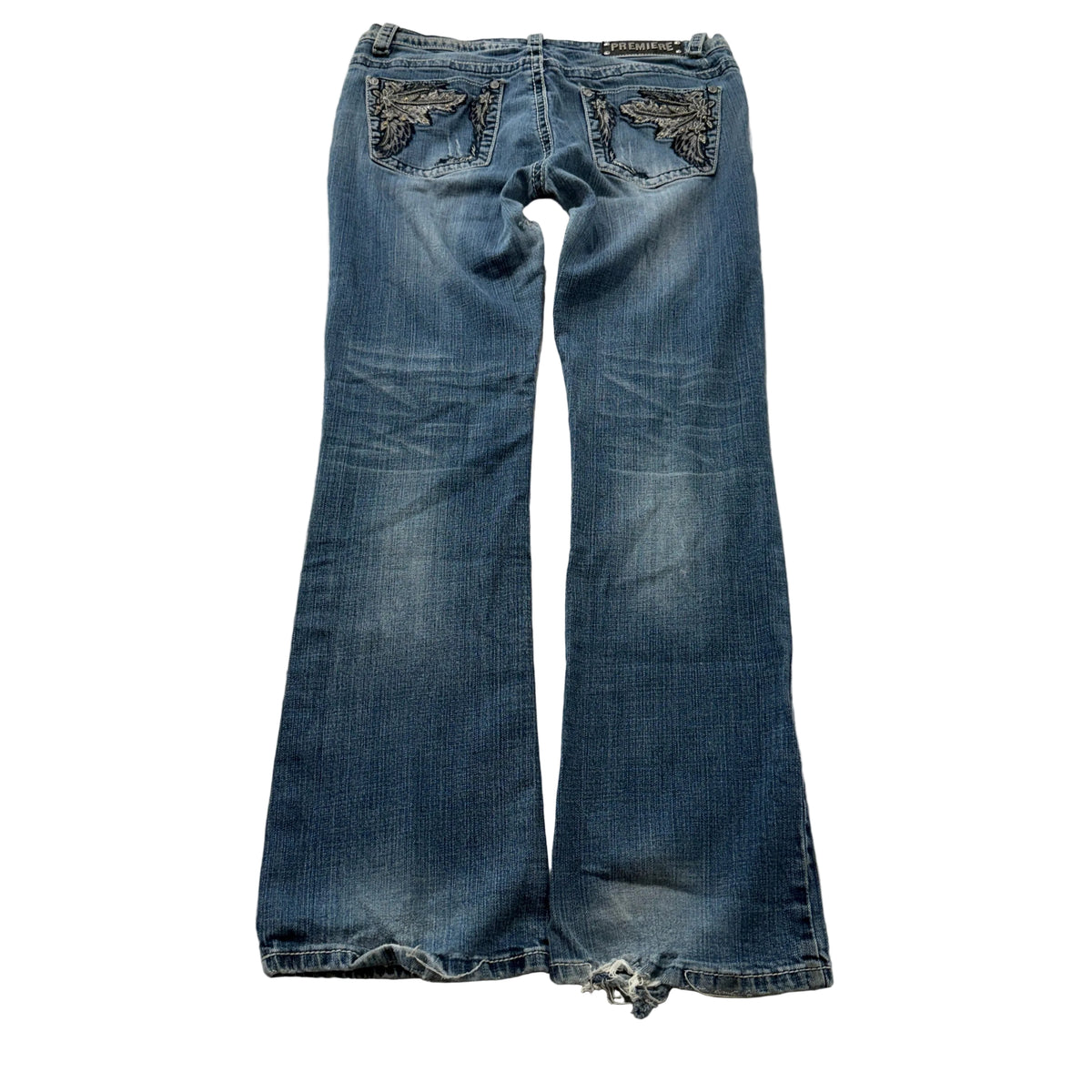 Premiere by rue21 embellished bootcut jeans back size 13/14R