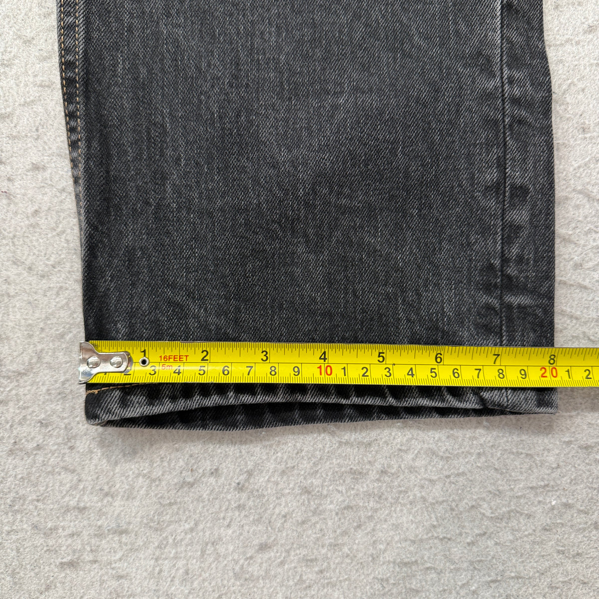 Arizona Jean Co Highest Rise Vintage Straight Jeans Women's Black Wash Size 4 photo 6