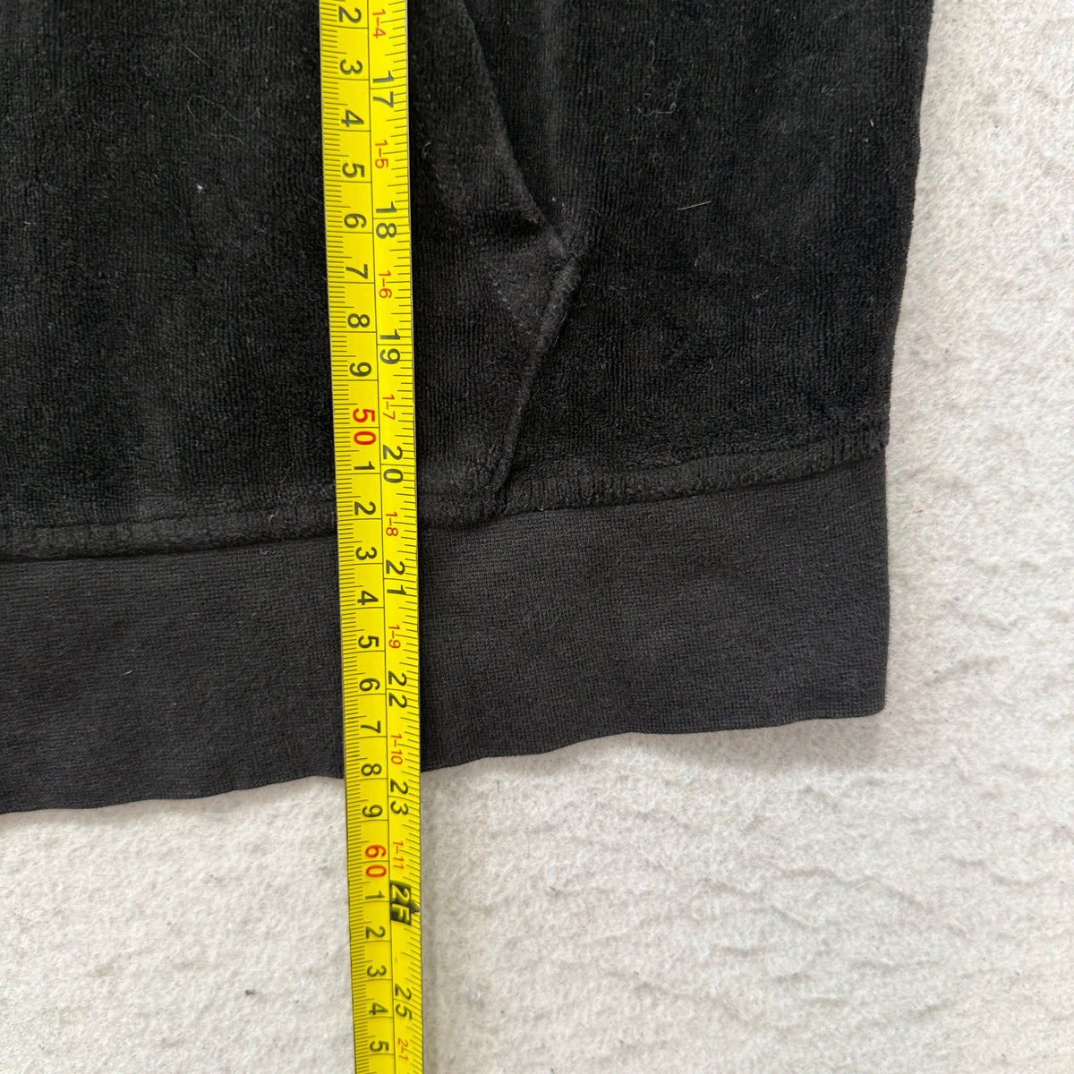 Juicy Couture Women's Black Velour Tracksuit Set Zip-Up Hoodie & Flare Pant - M