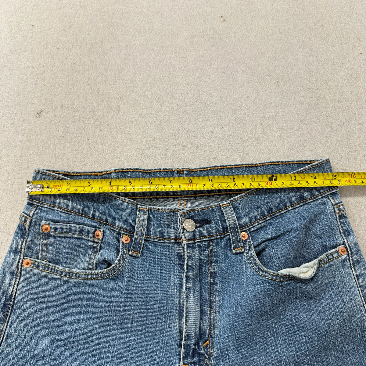 Levis 527 Slim Boot Cut Jeans Light Wash Size 31x30 photo 4
