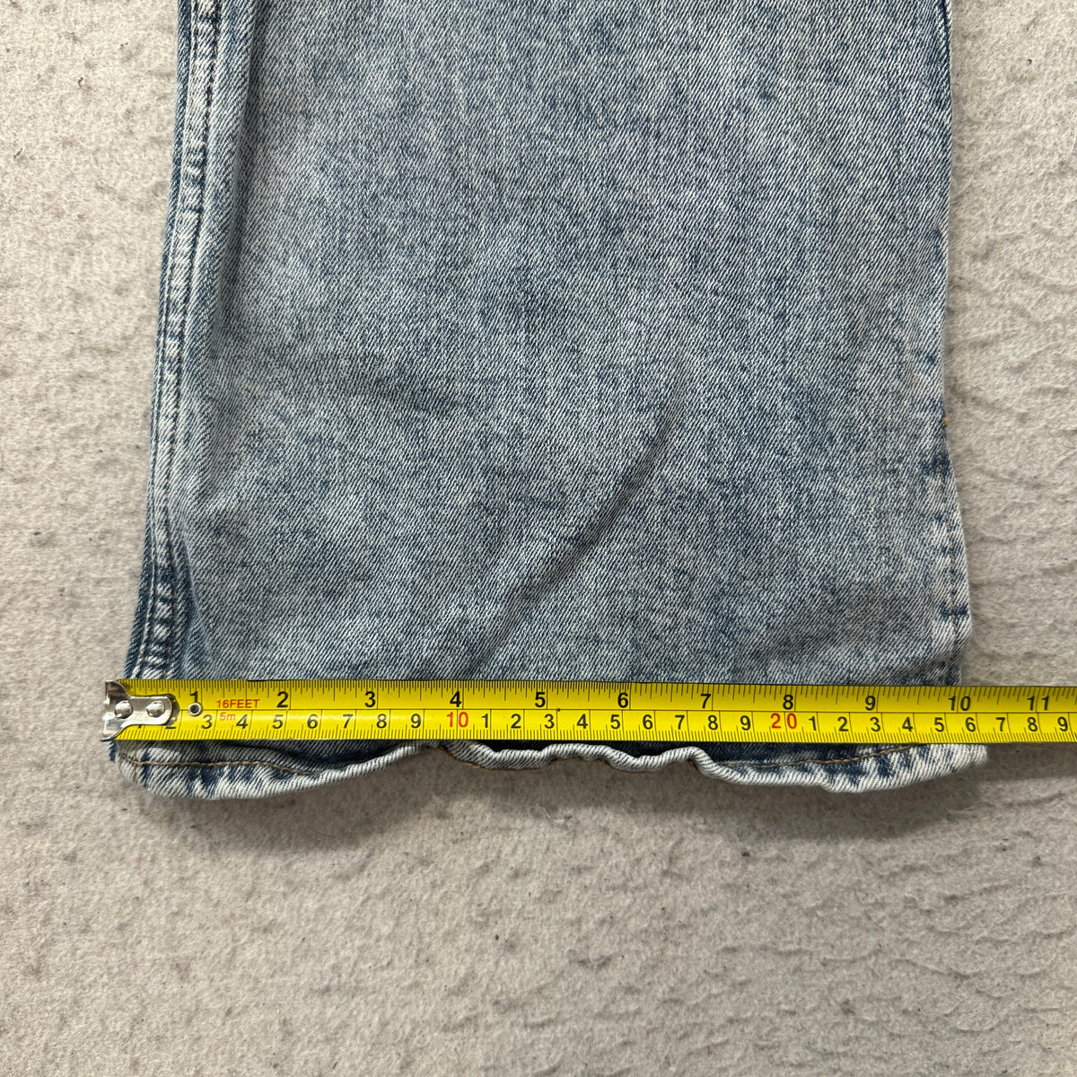 Old Navy Higher High-Rise Flare Jeans Women's Acid Light Wash Denim Size 8 photo 6