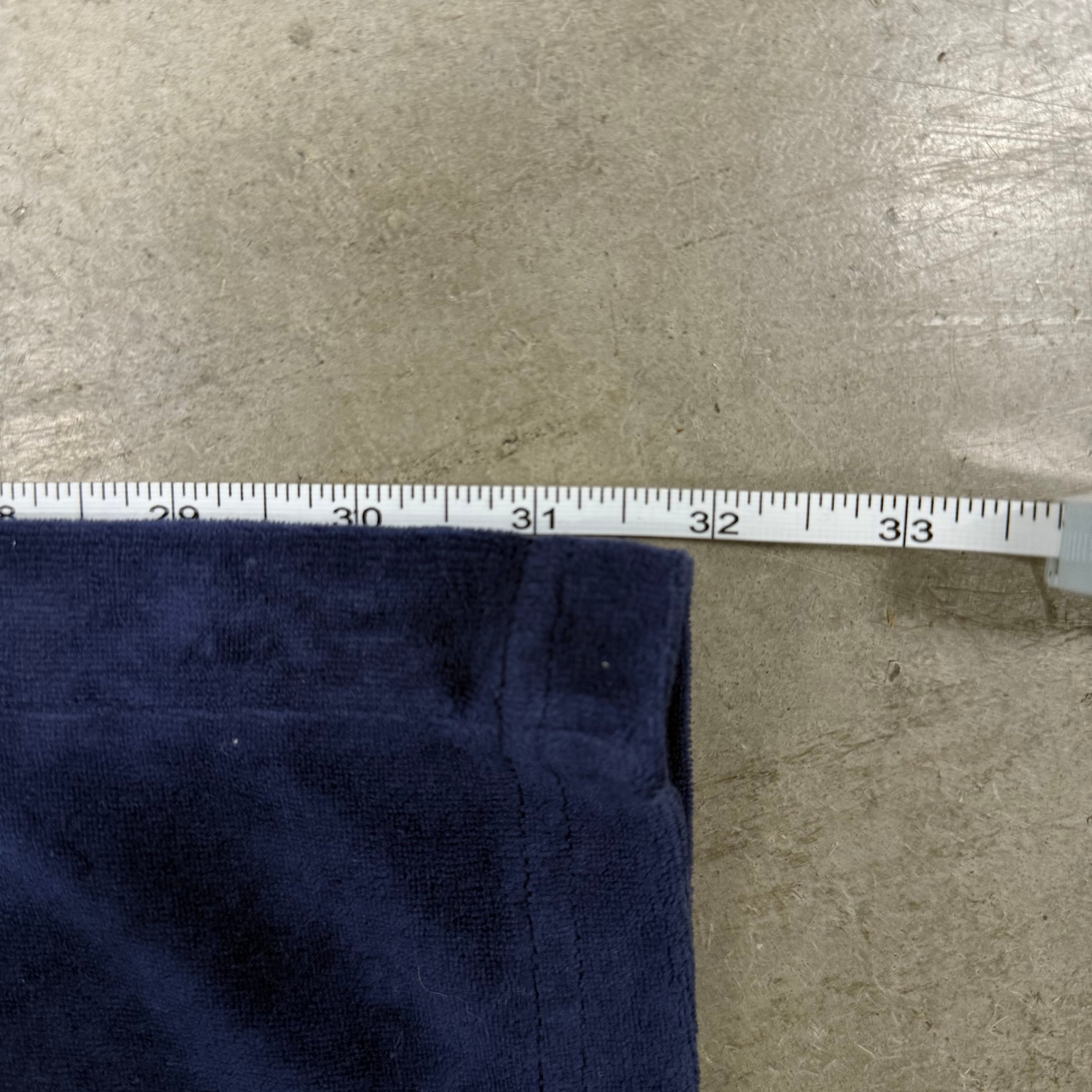Blue VINTAGE Velour Juicy Couture Flared Pants w/ Back Pockets SIZE XL