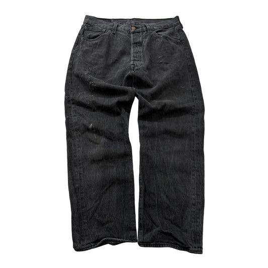 Levi's 501 Waterless Men's Black Denim Jeans Zip-Fly Pockets Classic Size 36x30