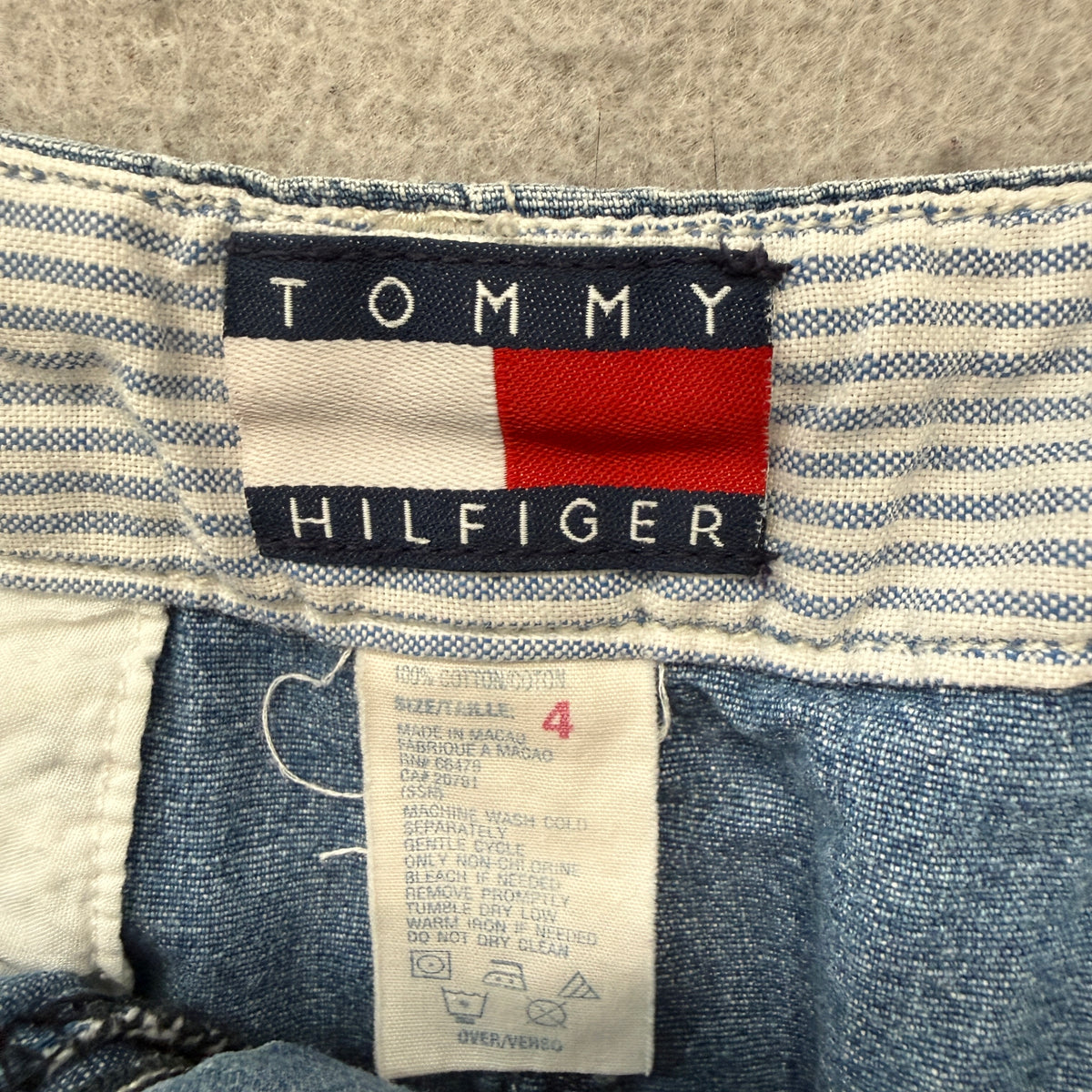 Tommy Hilfiger Vintage Denim A-Line Skirt Size 4 photo 3