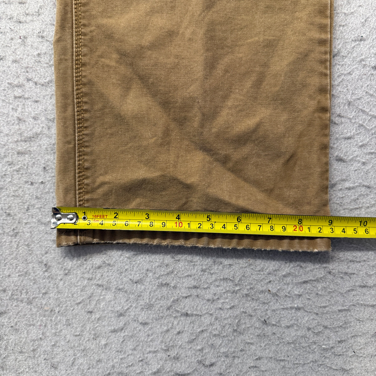 Eddie Bauer Straight Fit Canvas Pants Men's Tan Brown Cotton Five Pocket Size 36x34 photo 6
