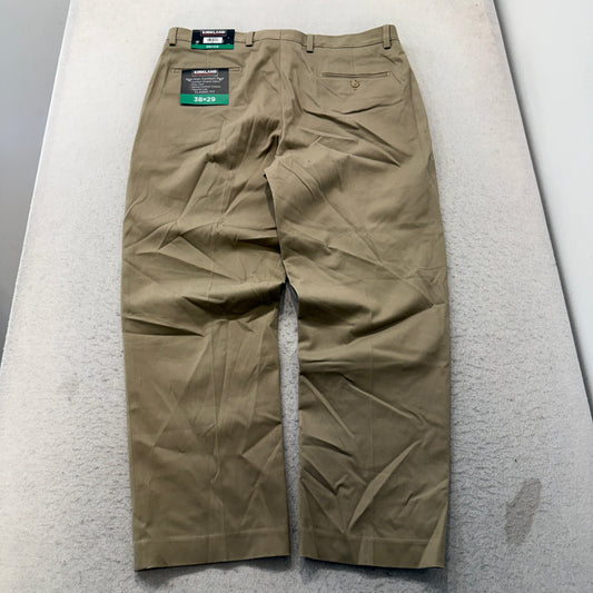 Kirkland Signature Khaki Non Iron Comfort Pants NWT Size 38x29 photo 2