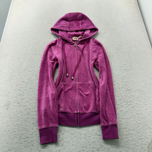 Juicy Couture Vibrant Magenta Velour Hoodie, size S – photo 2 of 6