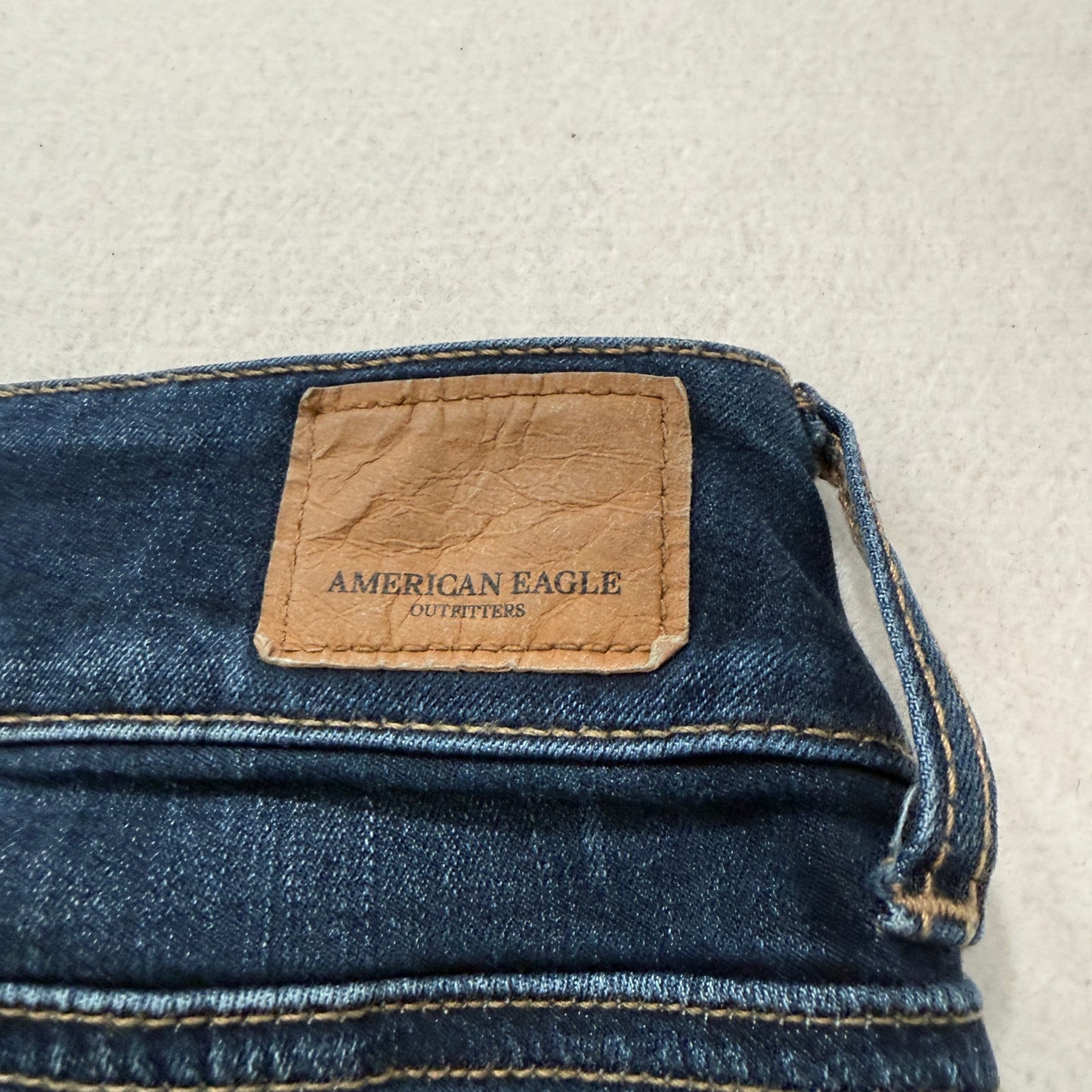 American Eagle Outfitters Women's Blue Denim Jeans Bootcut Fit Pockets Size 14