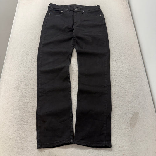 Levis Black Straight Leg Jeans Size 34x32 photo 1