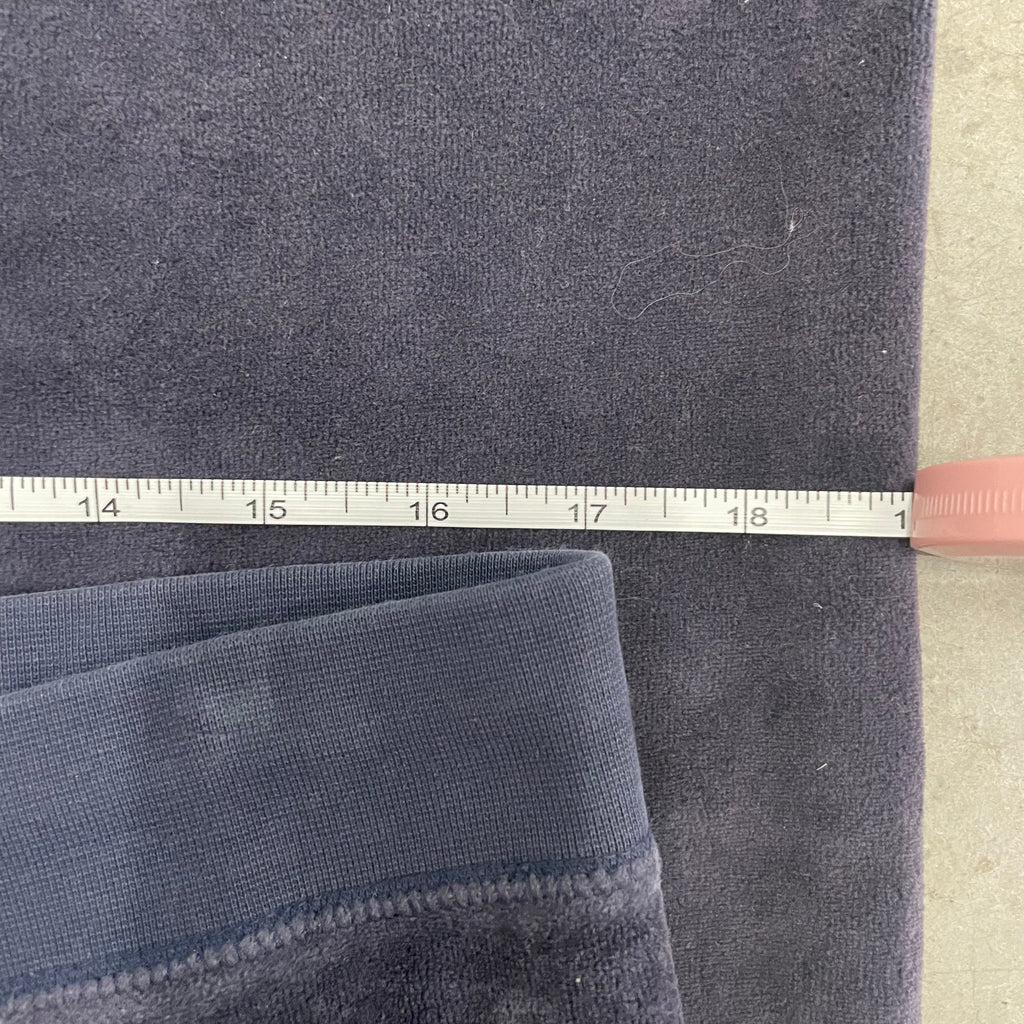 Vintage Juicy Couture Rhinestone Logo Navy Velour Pants Size L