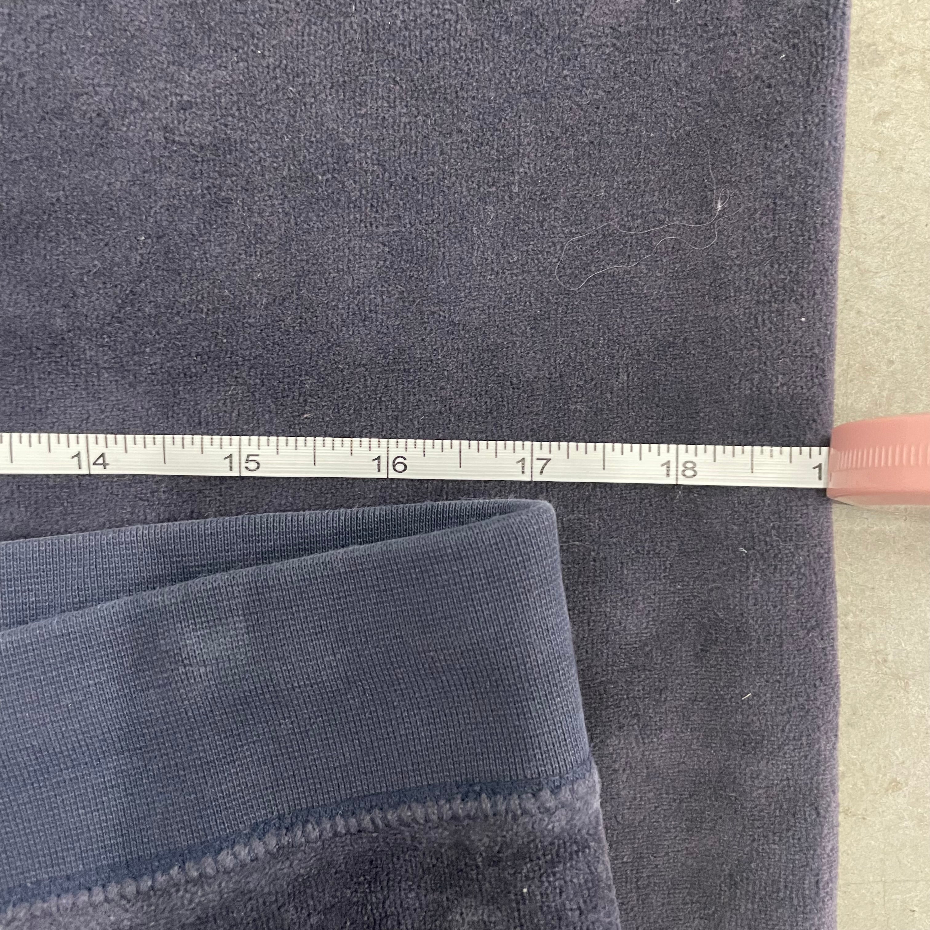 Vintage Juicy Couture Rhinestone Logo Navy Velour Pants Size L
