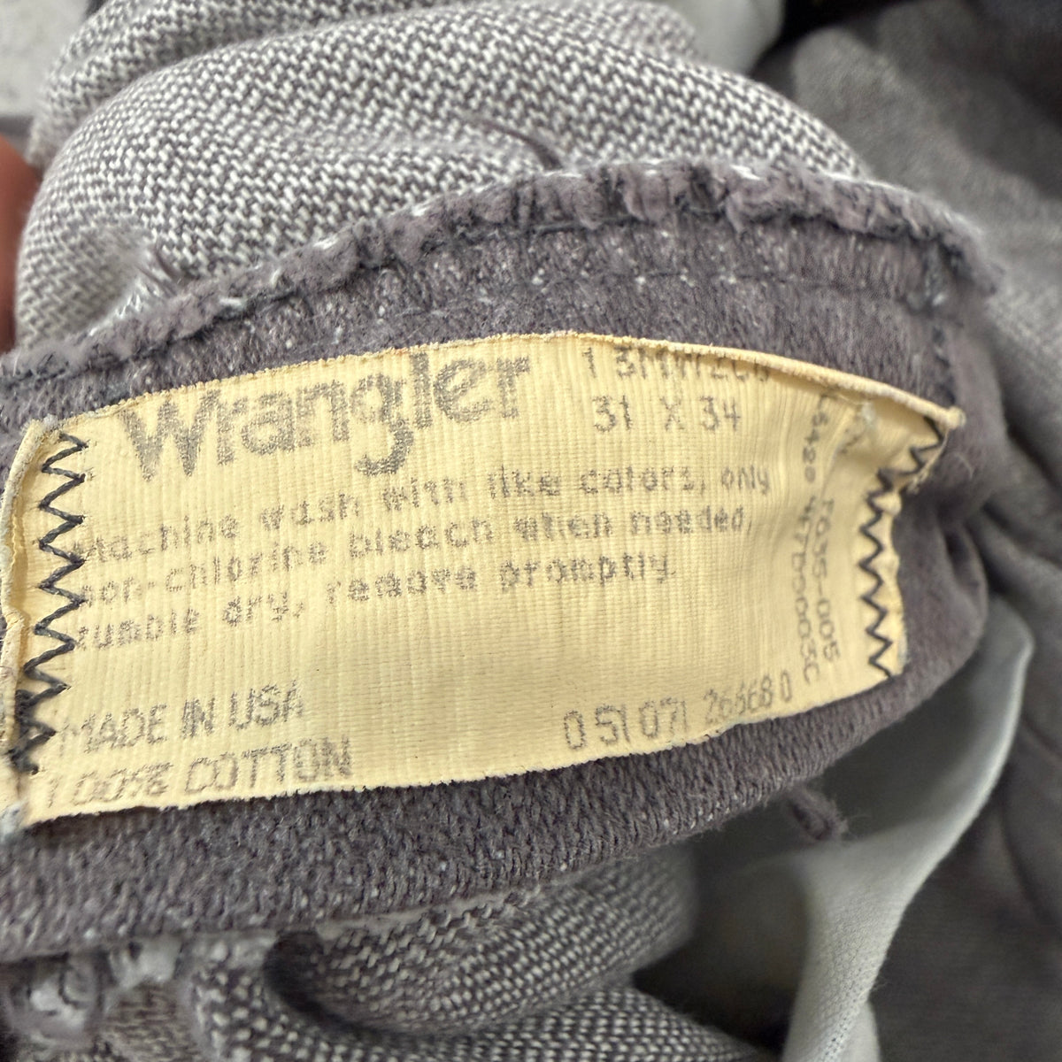 Wrangler Vintage Gray Denim Jeans USA Size 31x34 photo 3