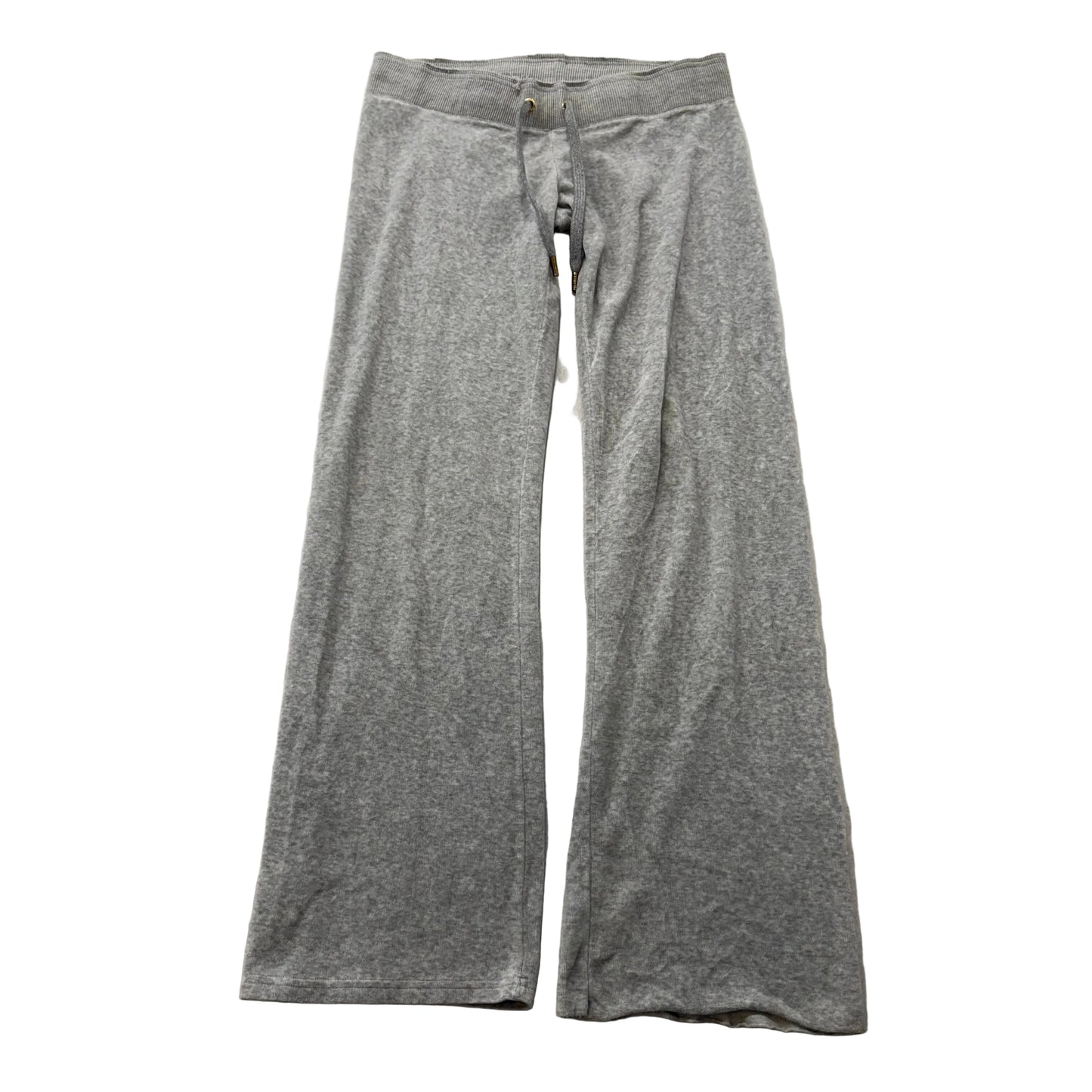 Juicy Couture Women's Gray Velour Flare Track Pants Low Rise Loungewear Size M