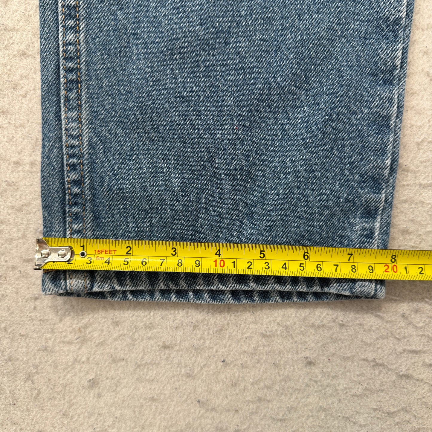 L.L.Bean Women's Blue Denim Jeans Original Fit Zip-Fly Pockets Classic Size 12MT