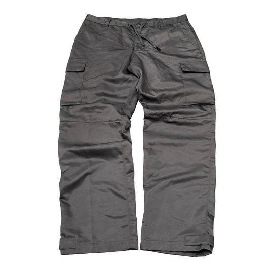 Jordan Men's Black Cargo Pants Standard Fit Side Flap Pockets Outdoor Size 38