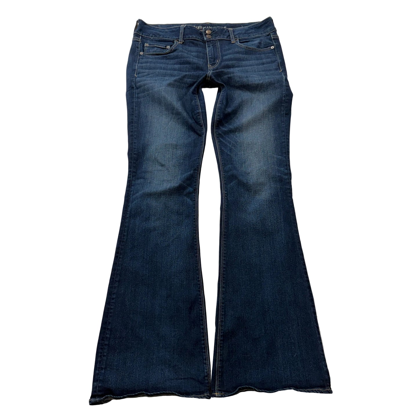 American Eagle Outfitters Women's Blue Denim Jeans Bootcut Fit Pockets Size 14