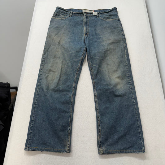 Levi's 569 Men's Blue Loose Straight Denim Jeans 100% Cotton Mid-Rise Size 36x32