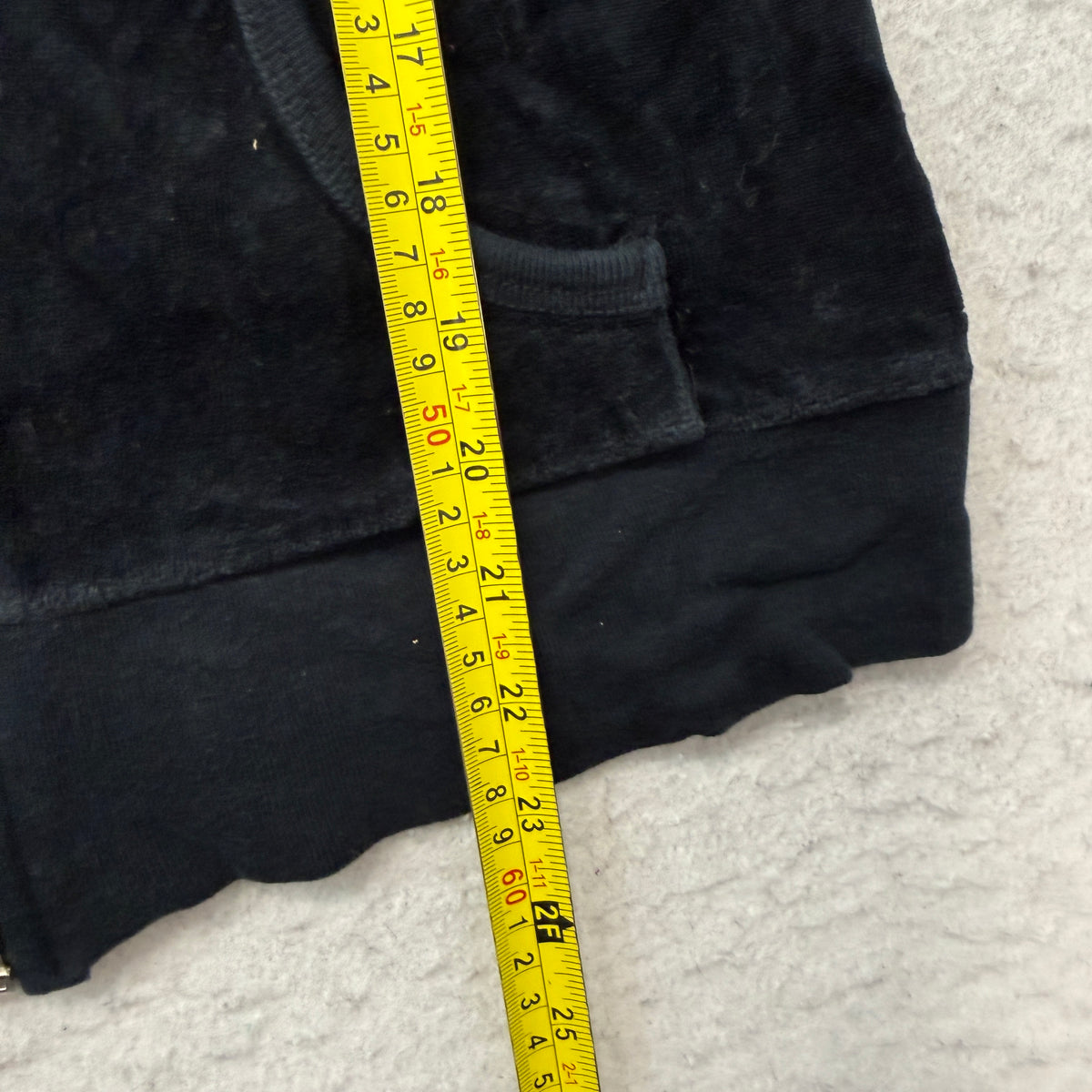 Vintage Juicy Couture Scottie Dogs Women's Black Velour Zip-Up Hoodie Y2K Size S