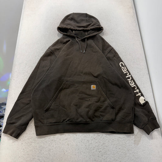 Carhartt Original Fit Logo Sleeve Pullover Hoodie Black Size XL photo 1