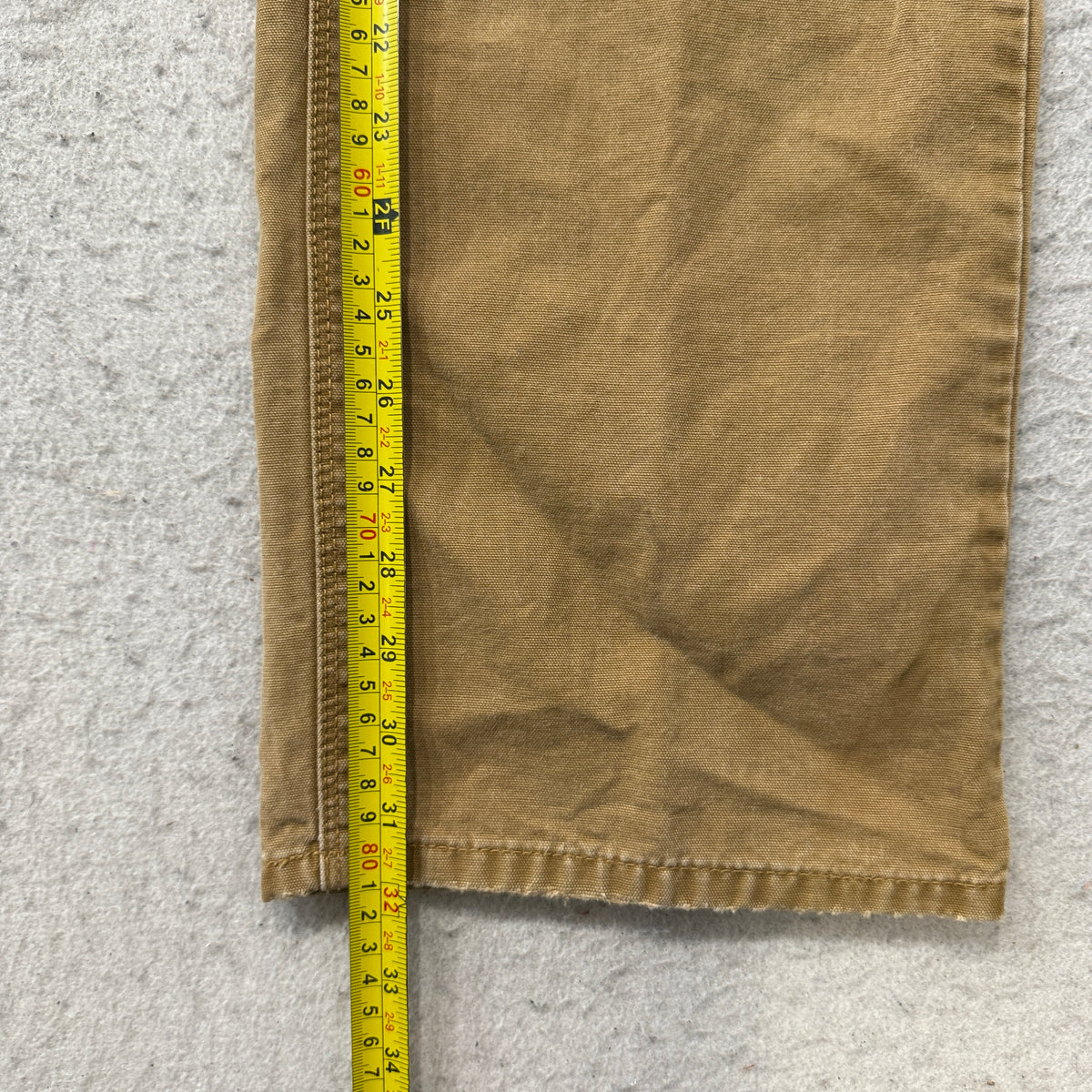 Eddie Bauer Straight Fit Canvas Pants Men's Tan Brown Cotton Five Pocket Size 36x34 photo 5