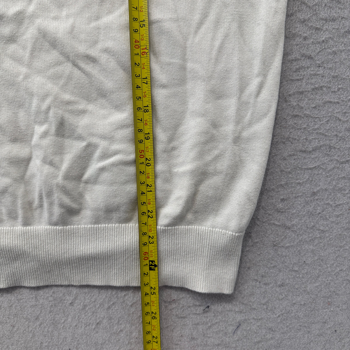 Calvin Klein Ivory Knit Crewneck Sweater Size S photo 5