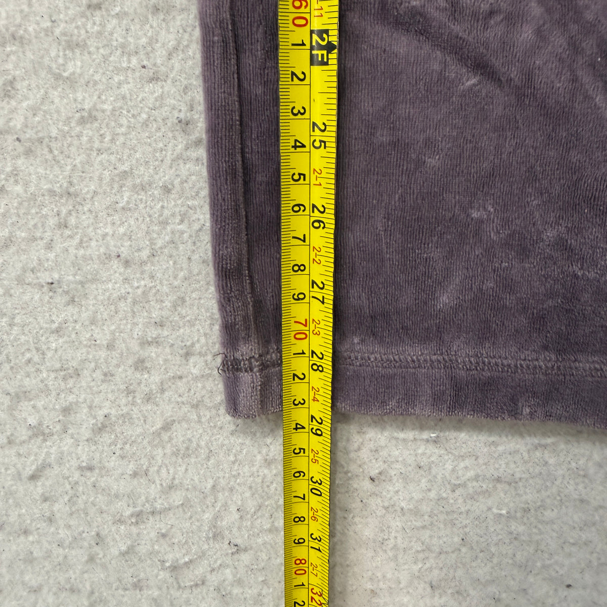 Vintage Juicy Couture Women's Dusty Purple Velour Flared Track Pants Logo Size S