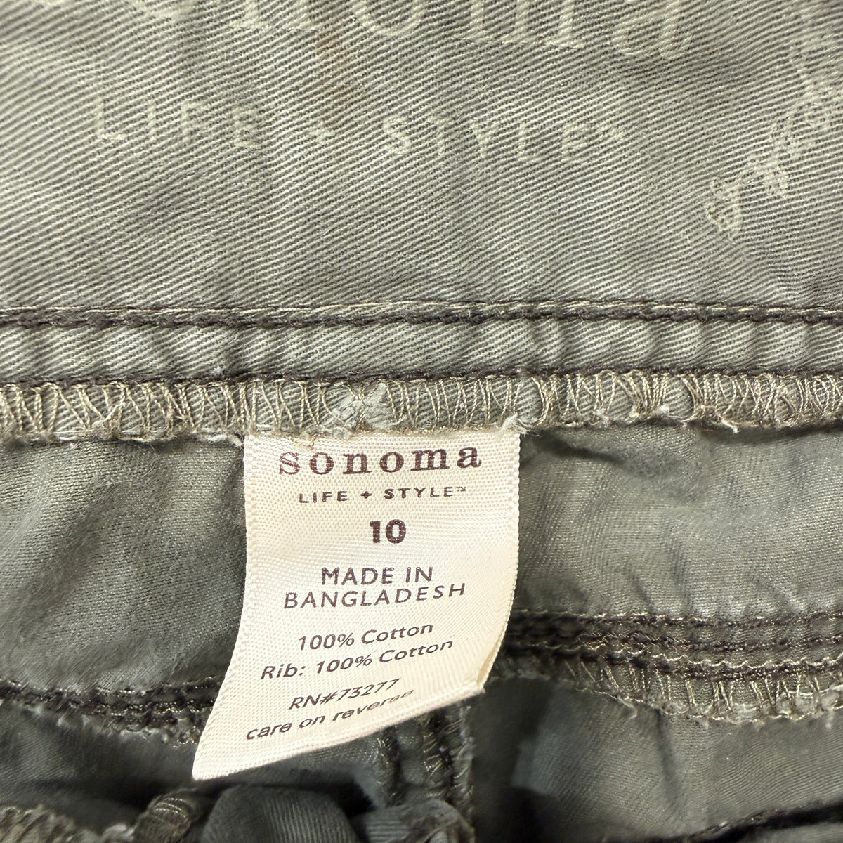 Sonoma Olive Green Cargo Pants Size 10 photo 3